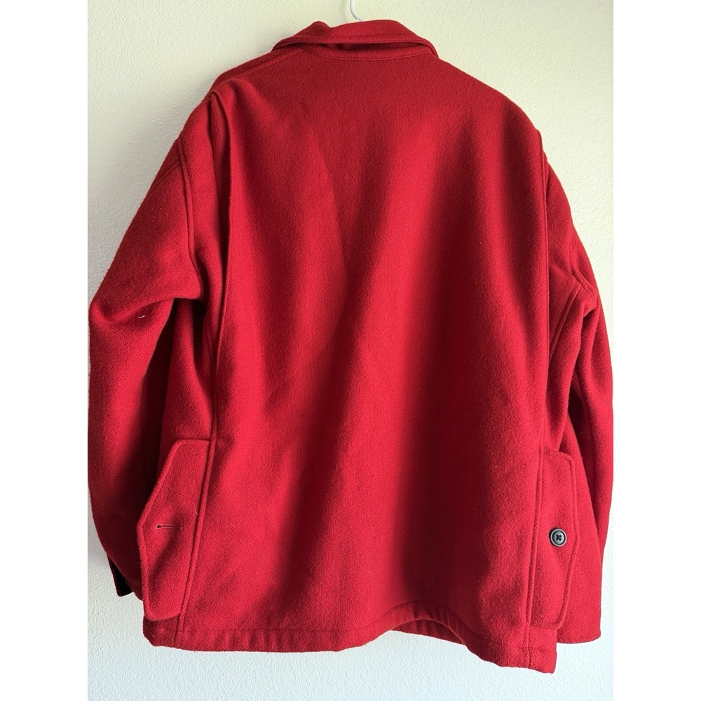 Vintage Polo Ralph Lauren Wool Hunting Jacket Size M VTG Red Heavy 1980s - Picture 13 of 15